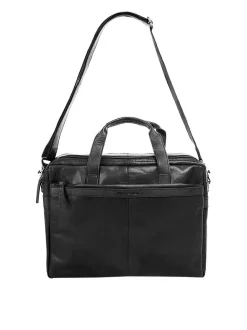 Spikes & Sparrow Unisex Aktentasche in schwarz