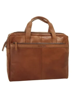 Spikes & Sparrow Unisex Aktentasche in cognac