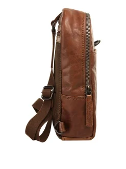 Spikes & Sparrow Unisex Crossbody Bag in cognac