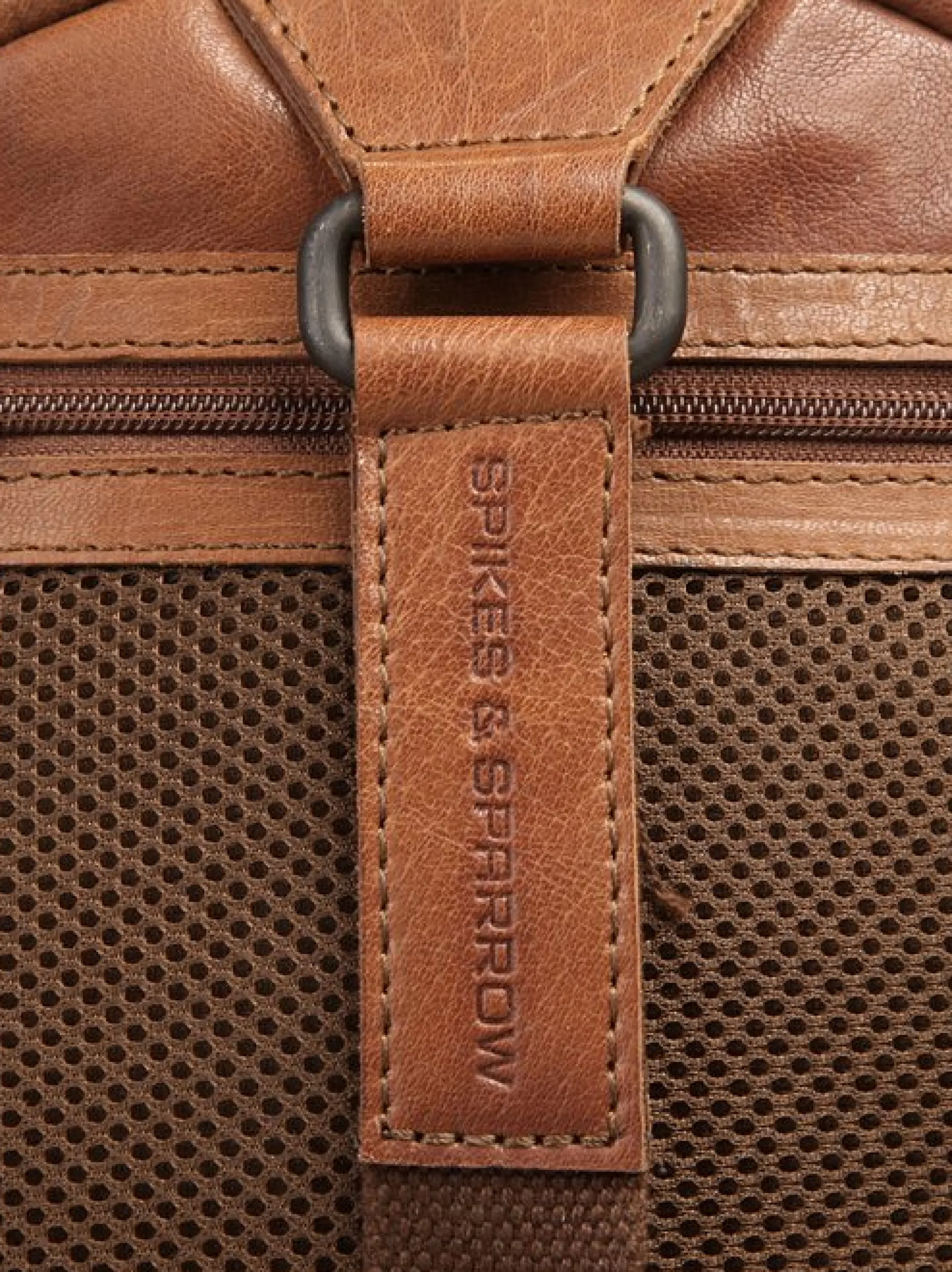 Spikes & Sparrow Unisex Crossbody Bag in cognac