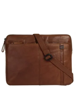 Spikes & Sparrow Unisex Dokumententasche in cognac