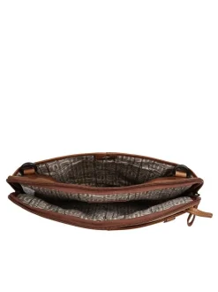 Spikes & Sparrow Unisex Dokumententasche in cognac