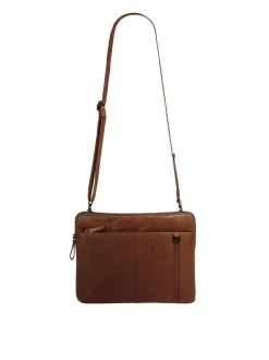 Spikes & Sparrow Unisex Dokumententasche in cognac