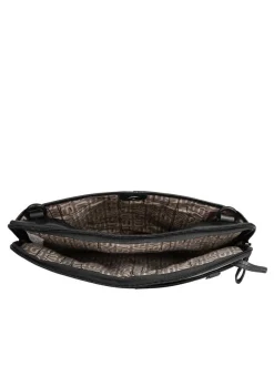 Spikes & Sparrow Unisex Dokumententasche in schwarz