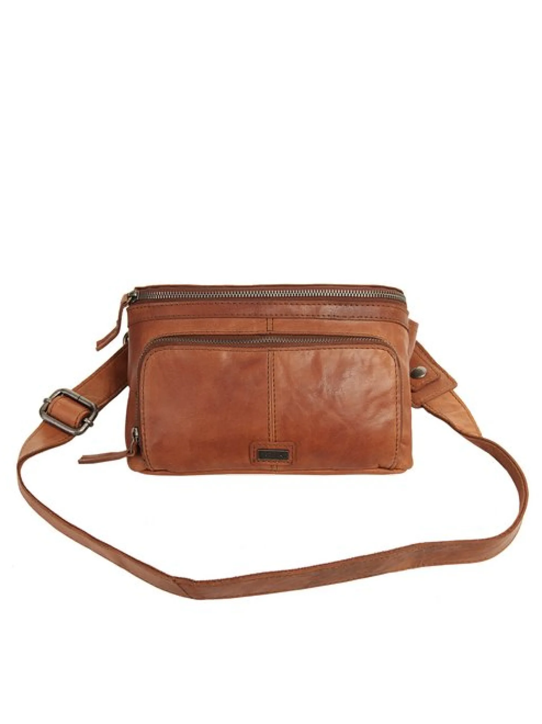 Spikes & Sparrow Unisex Gürteltasche in cognac