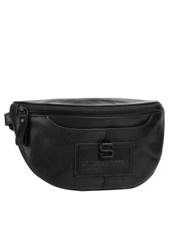 Spikes & Sparrow Unisex Gürteltasche in schwarz