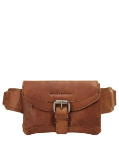 Spikes & Sparrow Unisex Gürteltasche in cognac