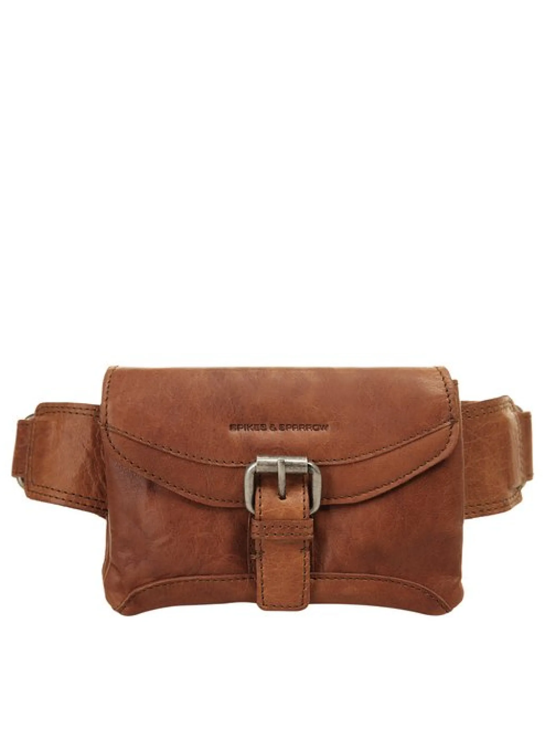 Spikes & Sparrow Unisex Gürteltasche in cognac