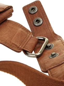 Spikes & Sparrow Unisex Gürteltasche in cognac