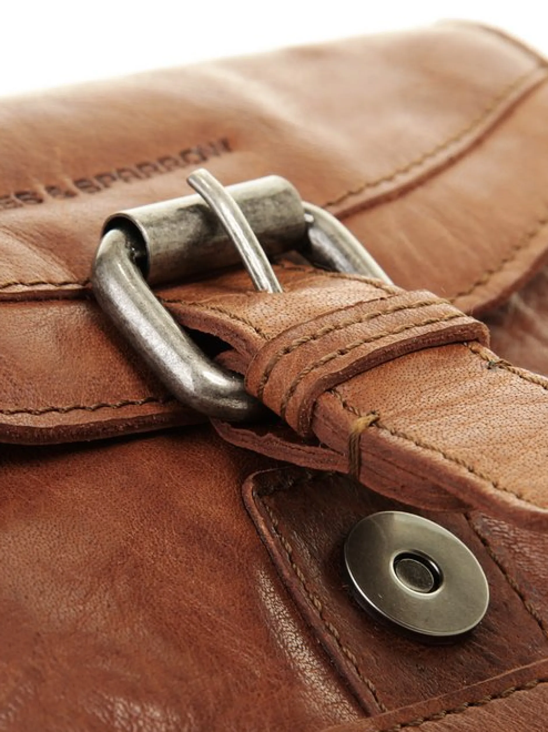 Spikes & Sparrow Unisex Gürteltasche in cognac