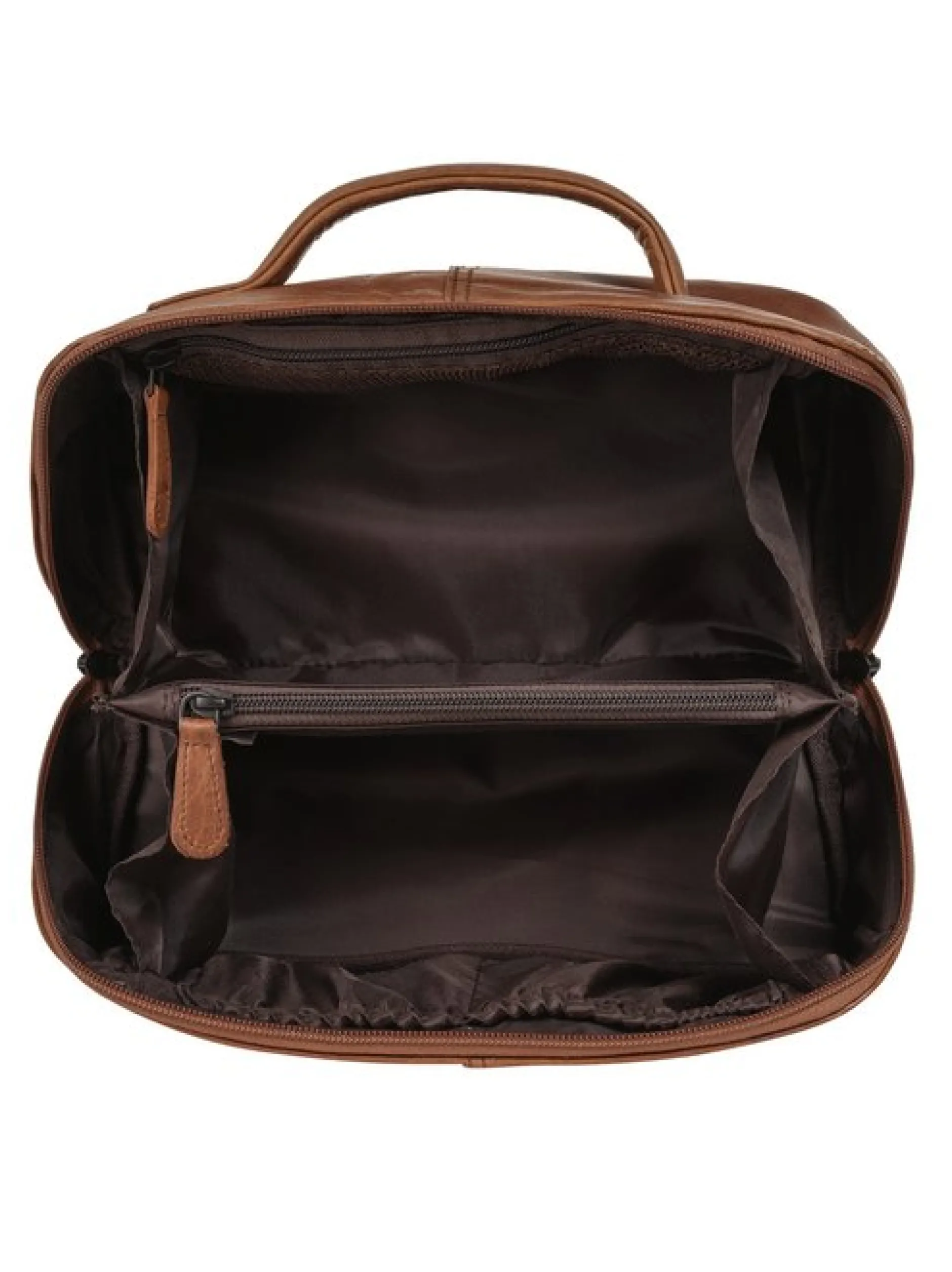 Spikes & Sparrow Unisex Kulturtasche in cognac