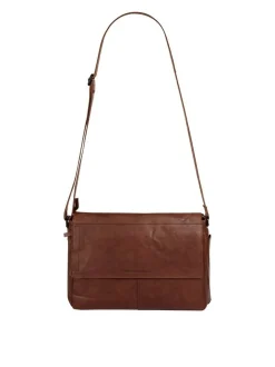 Spikes & Sparrow Unisex Messenger in cognac