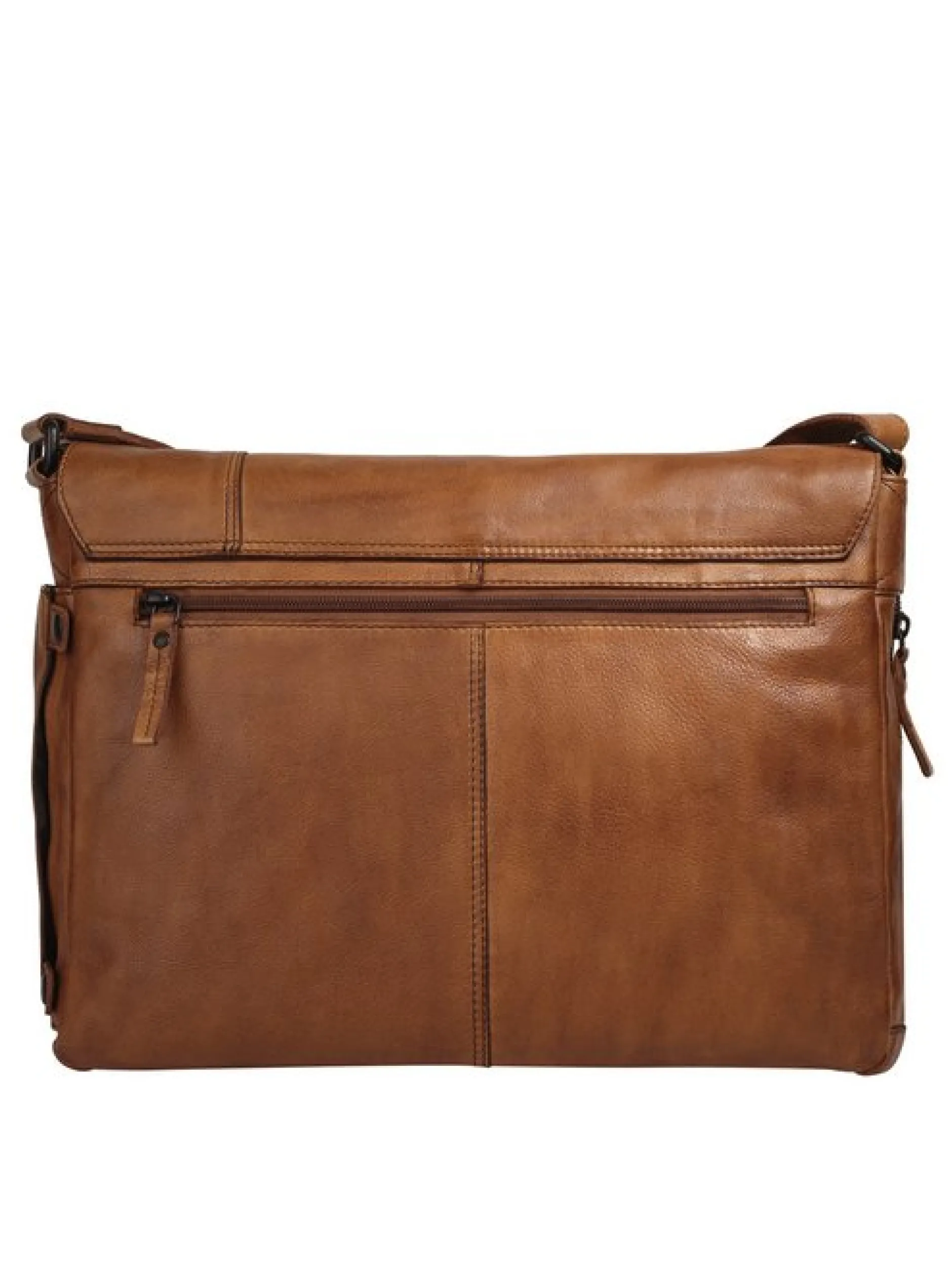 Spikes & Sparrow Unisex Messenger in cognac