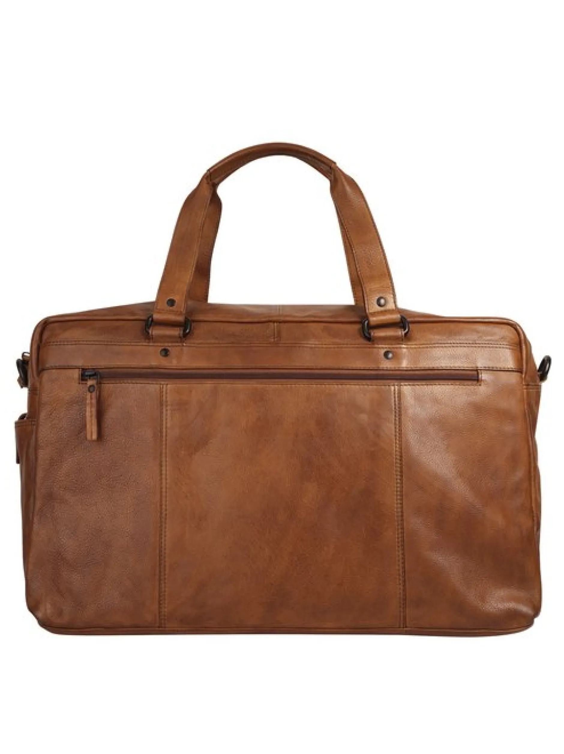 Spikes & Sparrow Unisex Reisetasche in cognac