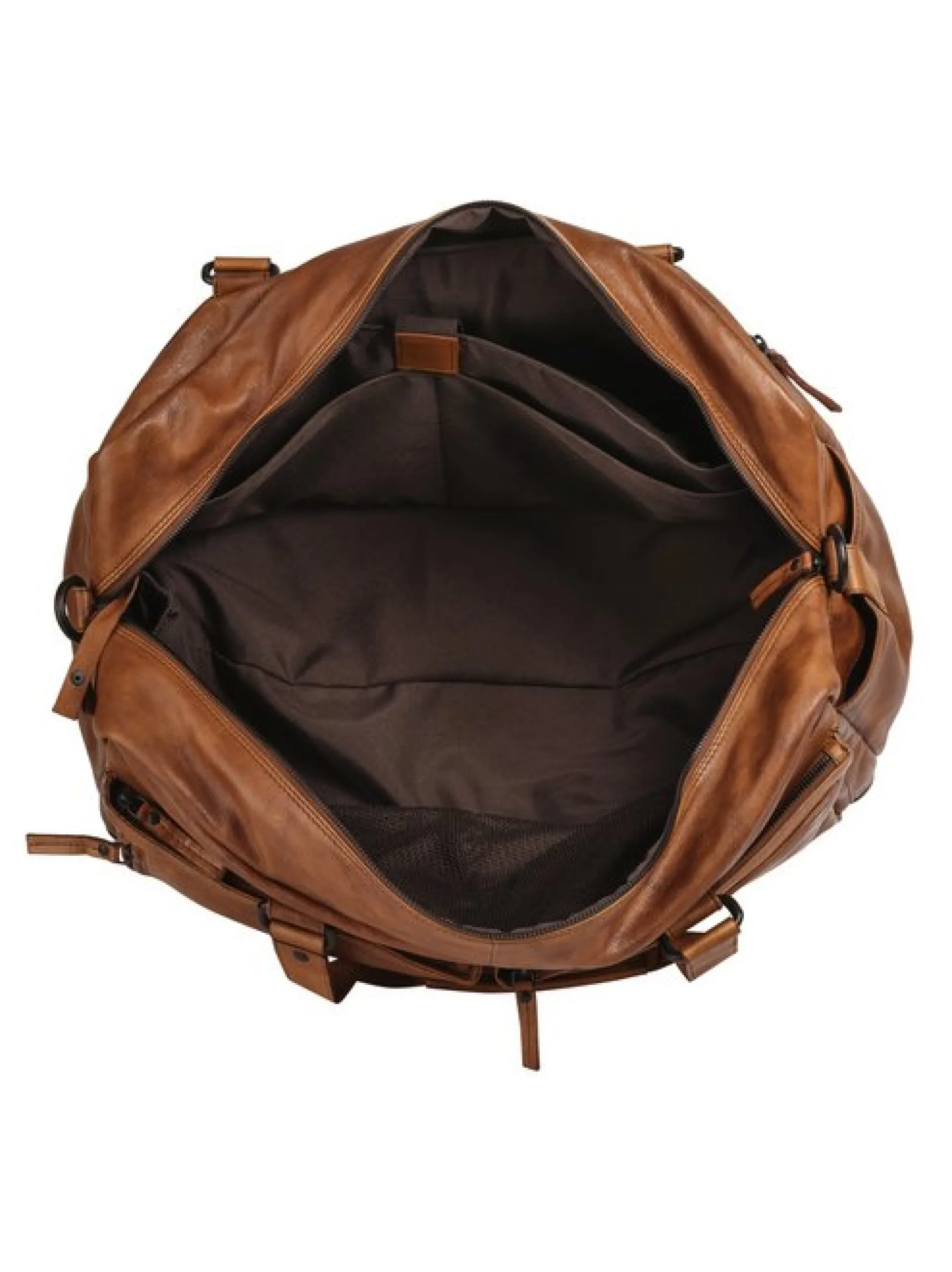 Spikes & Sparrow Unisex Reisetasche in cognac