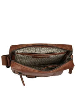 Spikes & Sparrow Unisex Umhängetasche in cognac