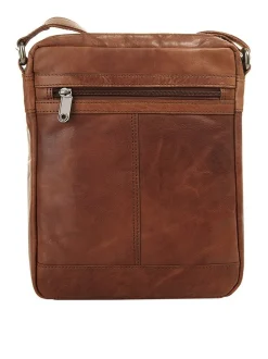 Spikes & Sparrow Unisex Umhängetasche in cognac