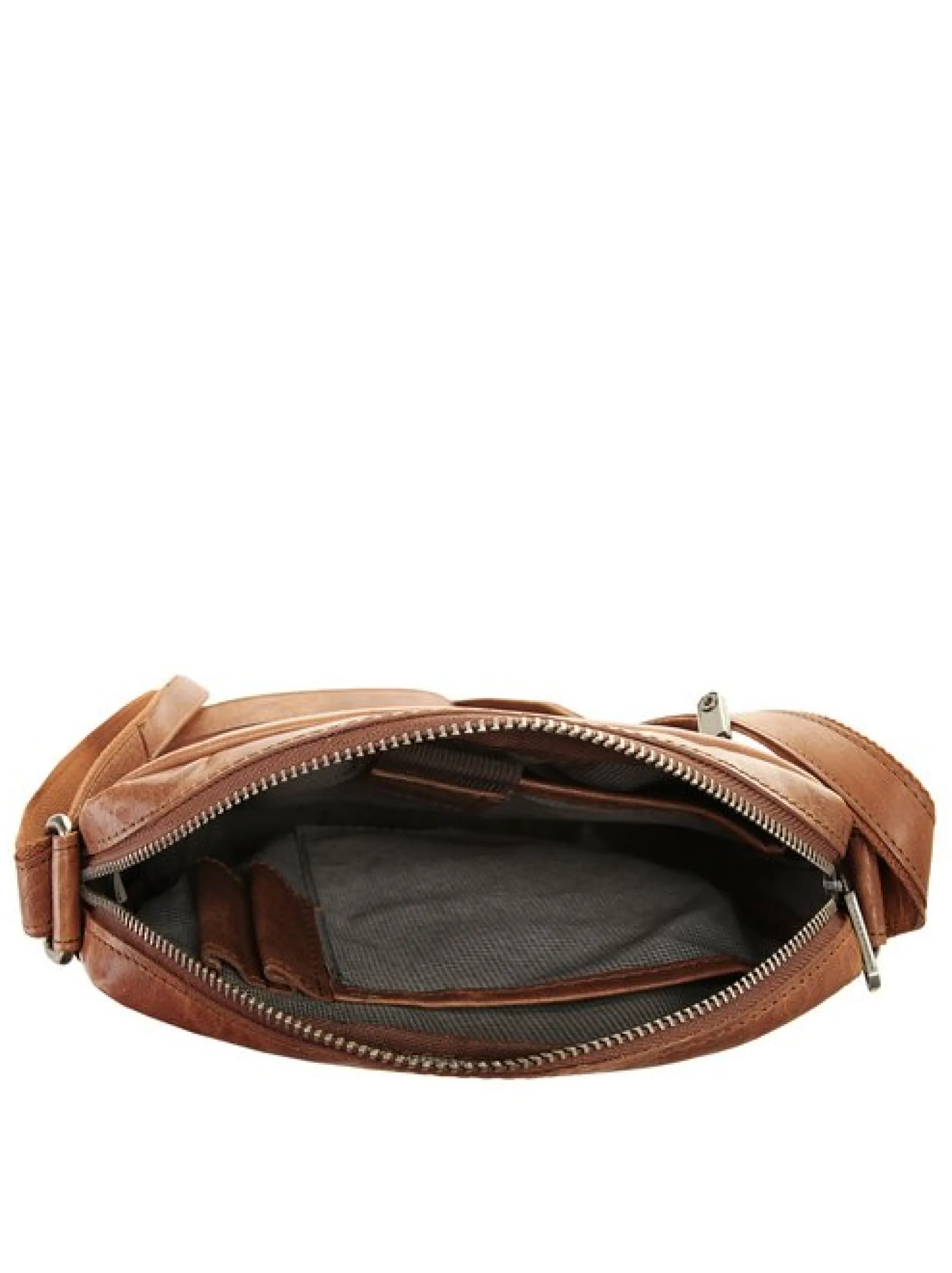 Spikes & Sparrow Unisex Umhängetasche in cognac