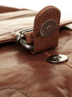 Spikes & Sparrow Unisex Umhängetasche in cognac