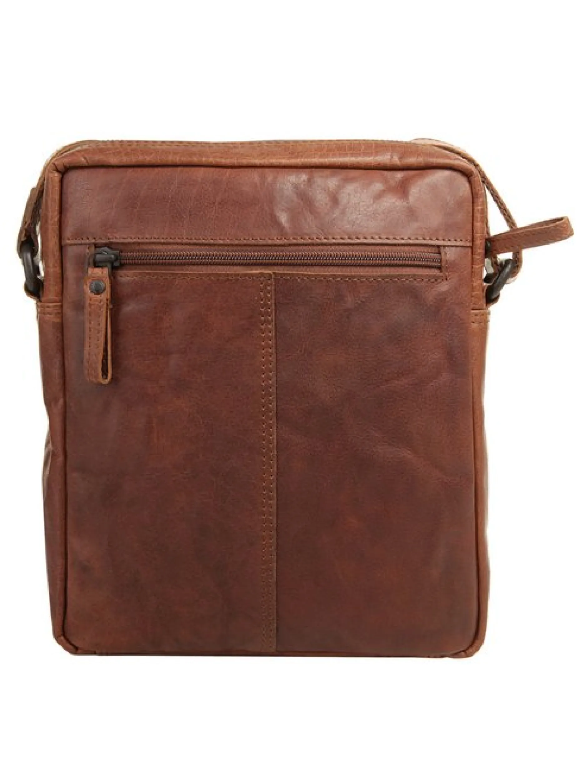 Spikes & Sparrow Unisex Umhängetasche in cognac