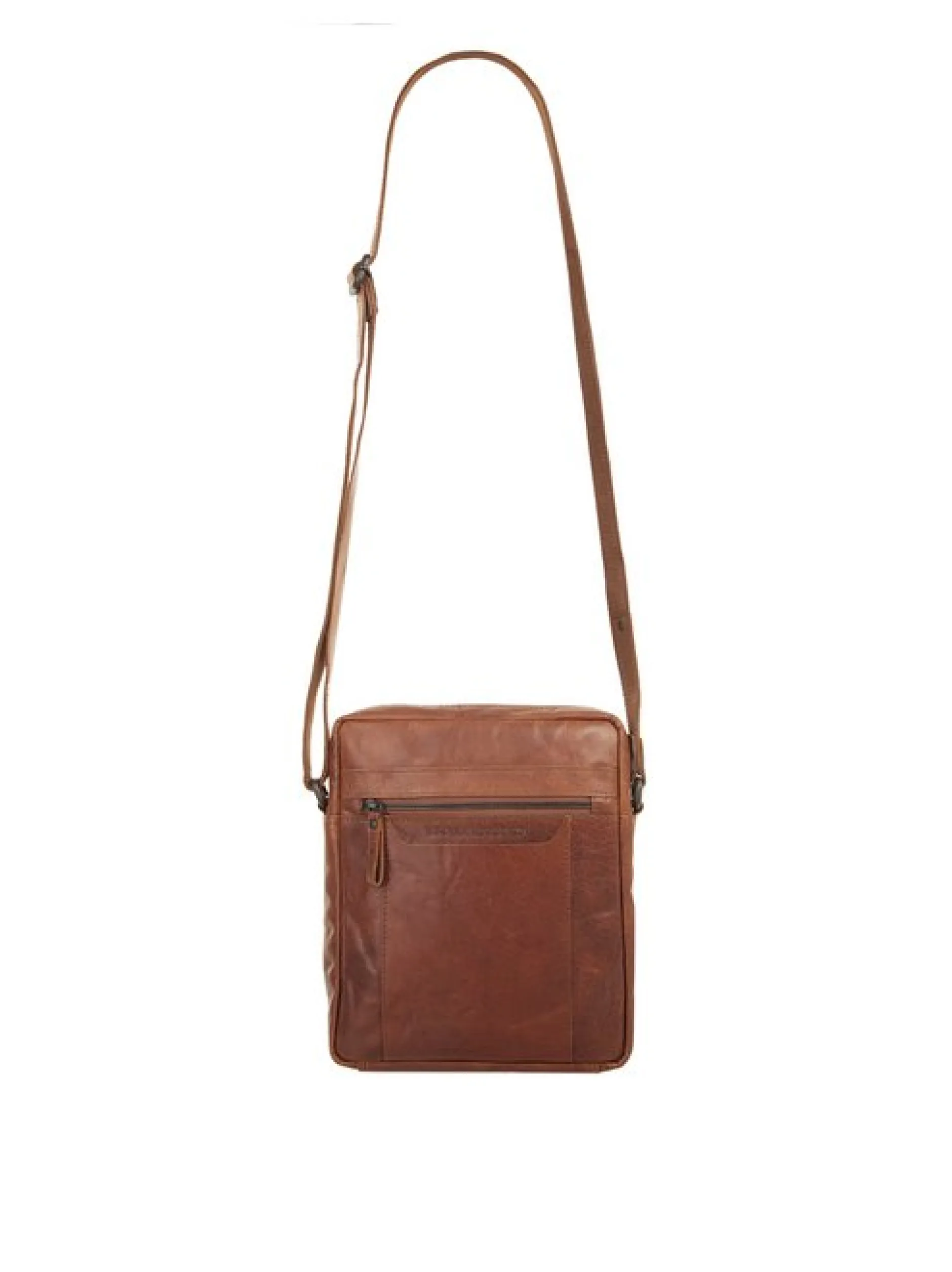 Spikes & Sparrow Unisex Umhängetasche in cognac