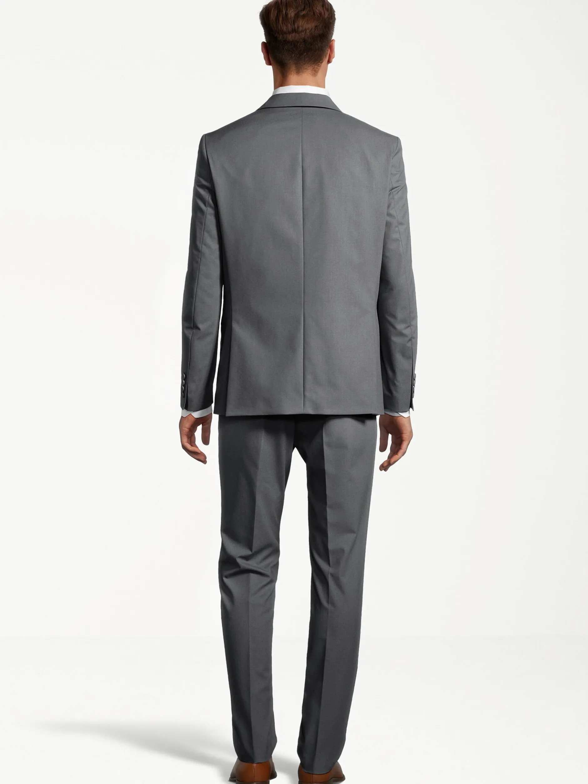 Steffen Klein Herren Anzug - Slim Fit in grau