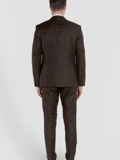 Steffen Klein Herren Anzug - Slim Fit in braun