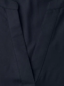 Street One Damen Blusenshirt in marine - Ärmel: kurzarm