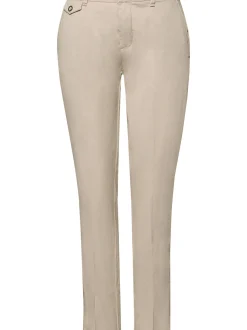 Street One Damen Chino in beige - Länge: verkürzt