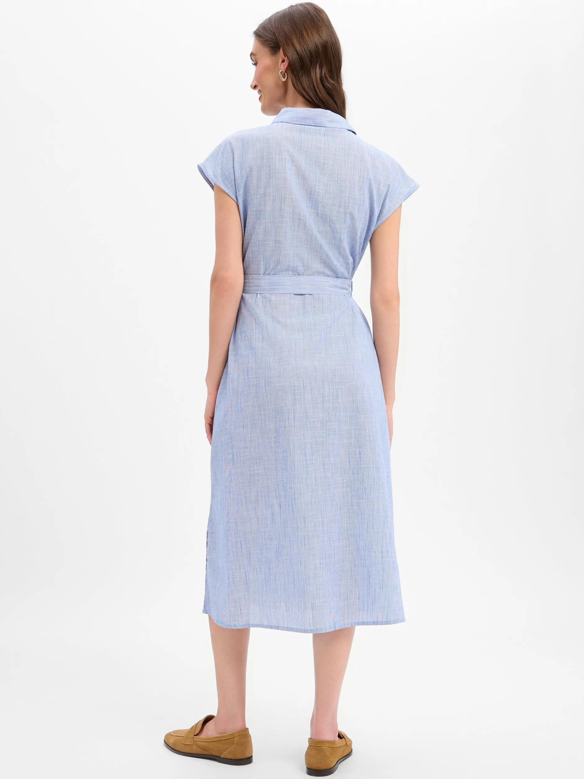 Street One Damen Freizeitkleid in blau weiß