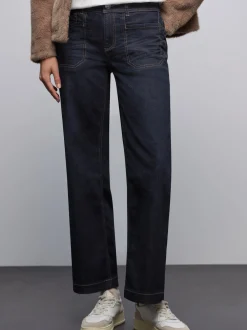 Street One Damen Jeans in rinsed - Länge: lang