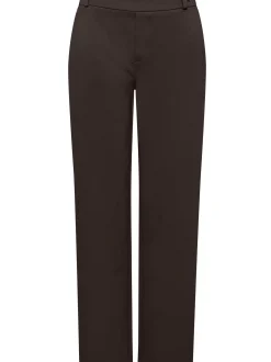Street One Damen Jerseyhose in schoko - Länge: lang