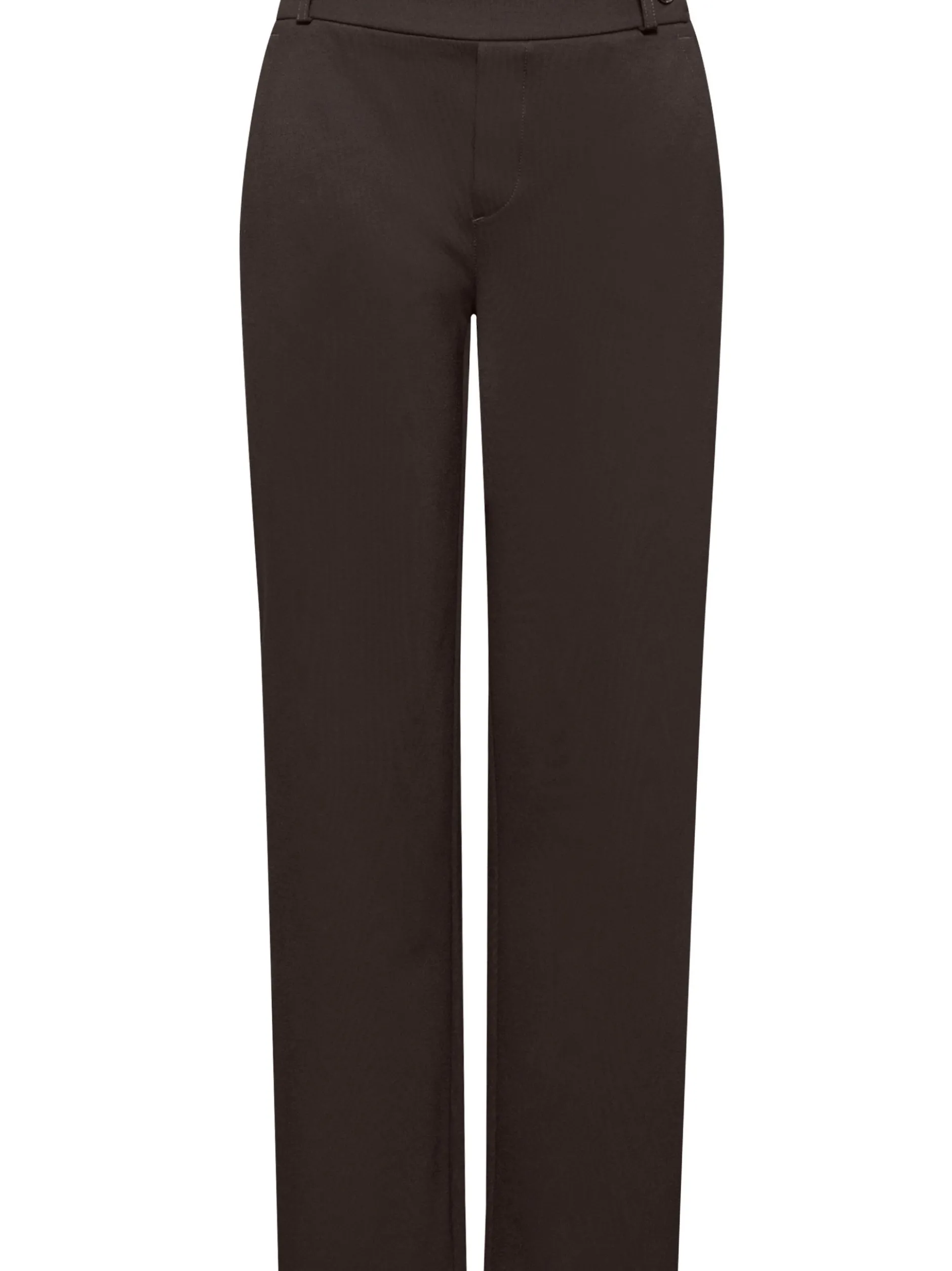 Street One Damen Jerseyhose in schoko - Länge: lang