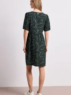 Street One Damen Kleid in tanne schwarz - Ärmel: kurzarm