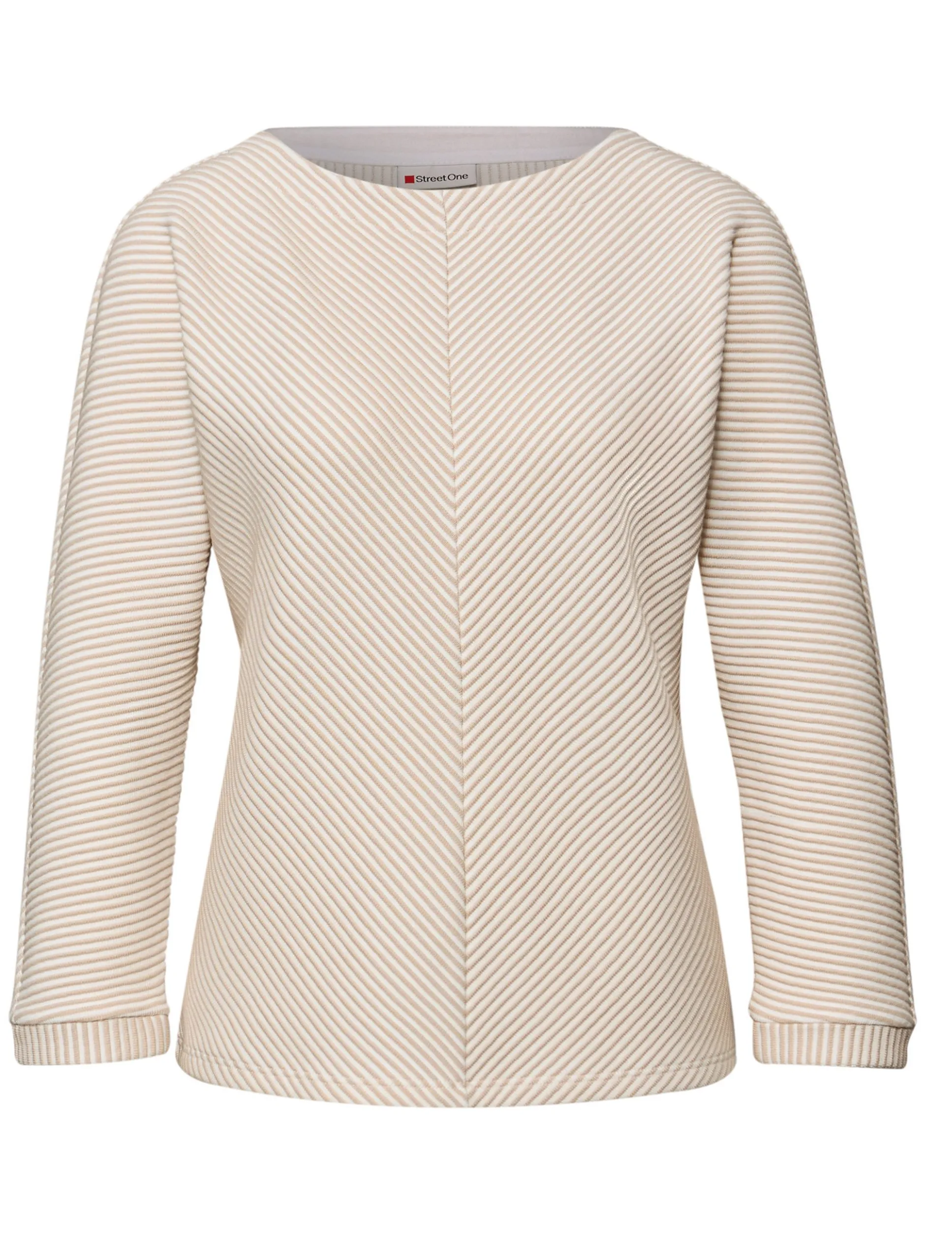 Street One Damen Langarmshirt in beige ecru
