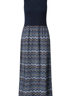 Street One Damen Sommerkleid in marine mehrfarbig