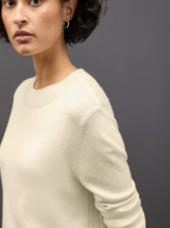 Street One Damen Strickpullover in ecru - Ärmel: langarm