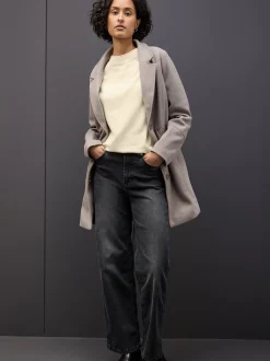 Street One Damen Strickpullover in ecru - Ärmel: langarm