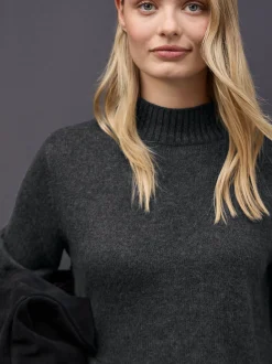 Street One Damen Strickpullover in anthrazit