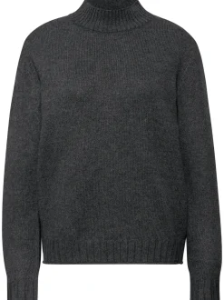Street One Damen Strickpullover in anthrazit