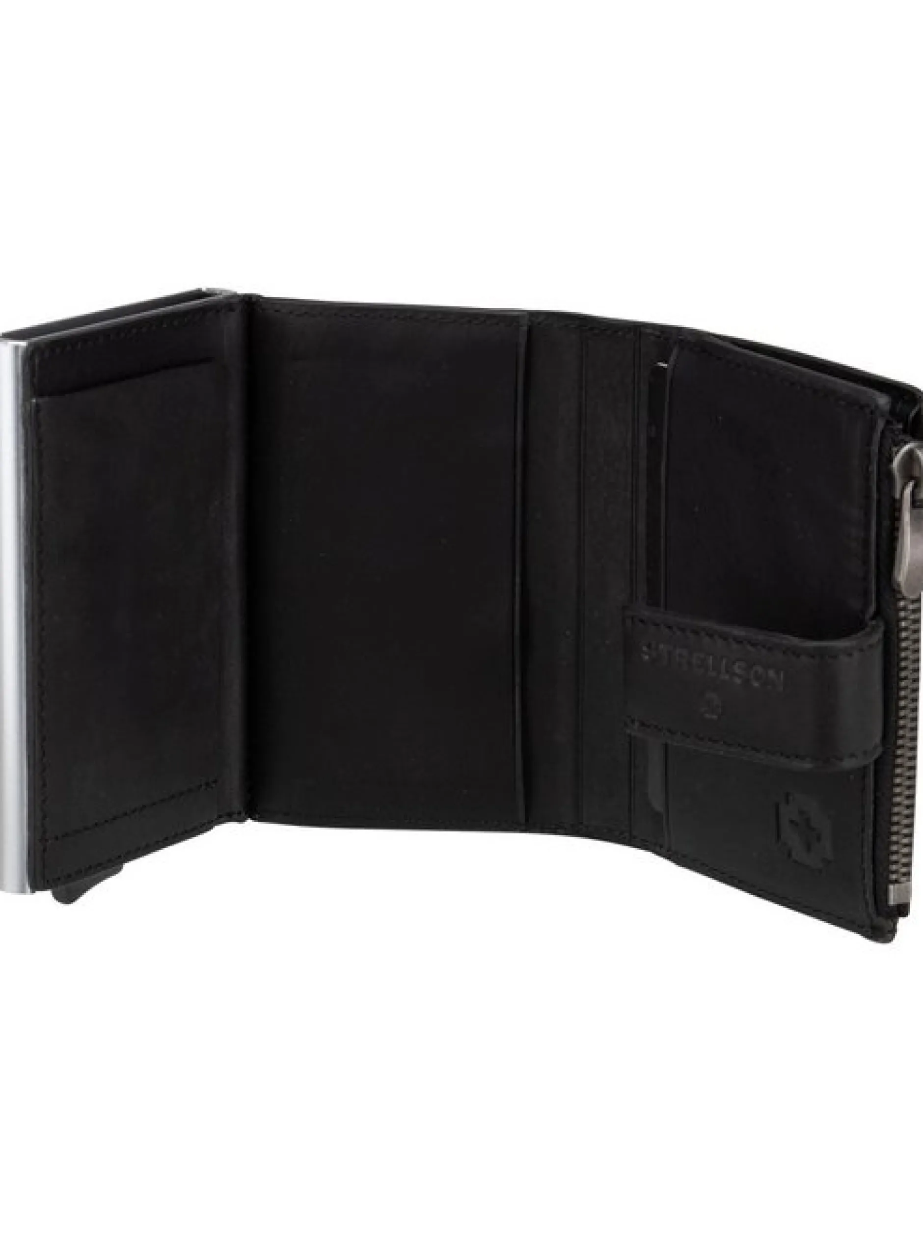 Strellson Unisex Geldbörse - Brick Lane C Four E-Cage sv8 in schwarz