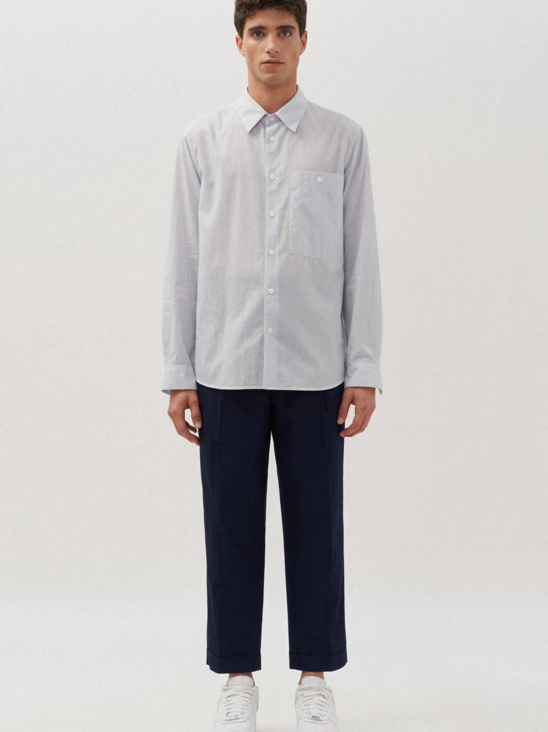Studio Seidensticker Herren Hemd - Regular Fit in blau