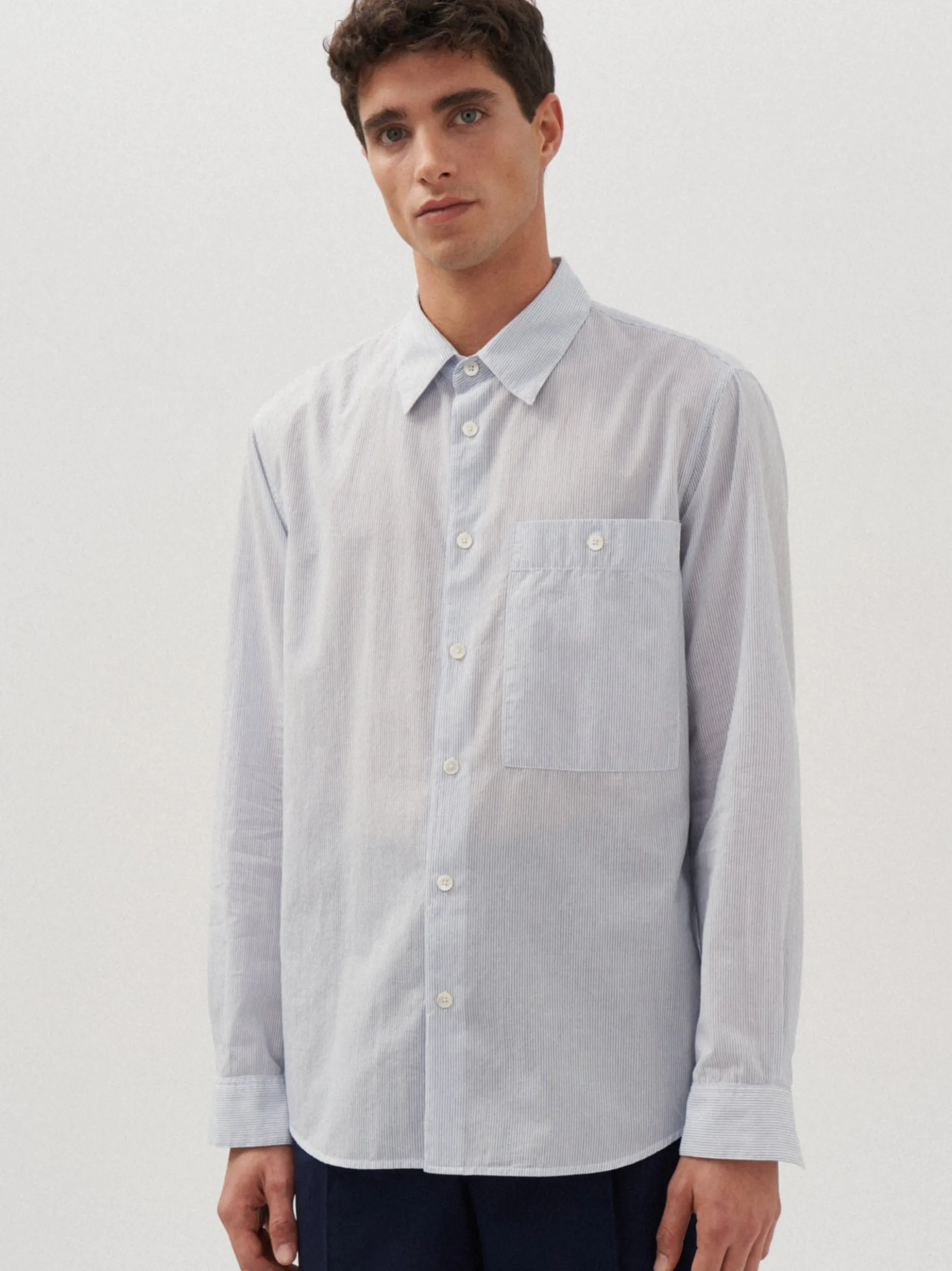 Studio Seidensticker Herren Hemd - Regular Fit in blau