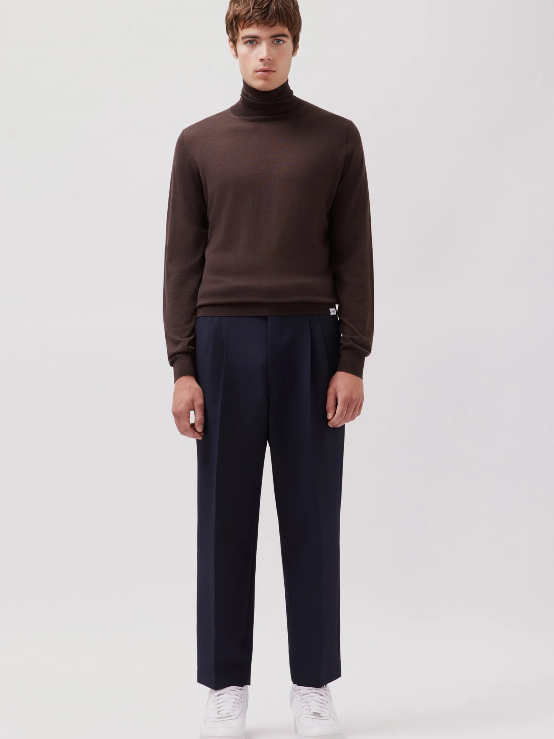 Studio Seidensticker Herren Rollkragenpullover - Regular Fit in braun