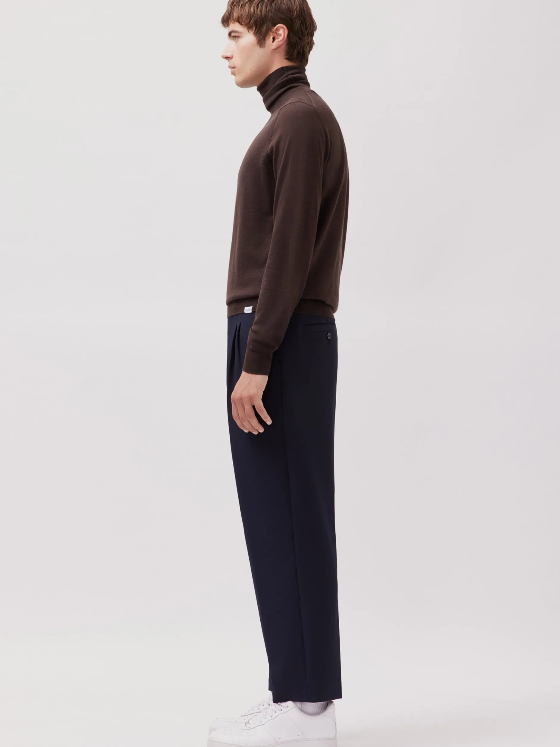 Studio Seidensticker Herren Rollkragenpullover - Regular Fit in braun