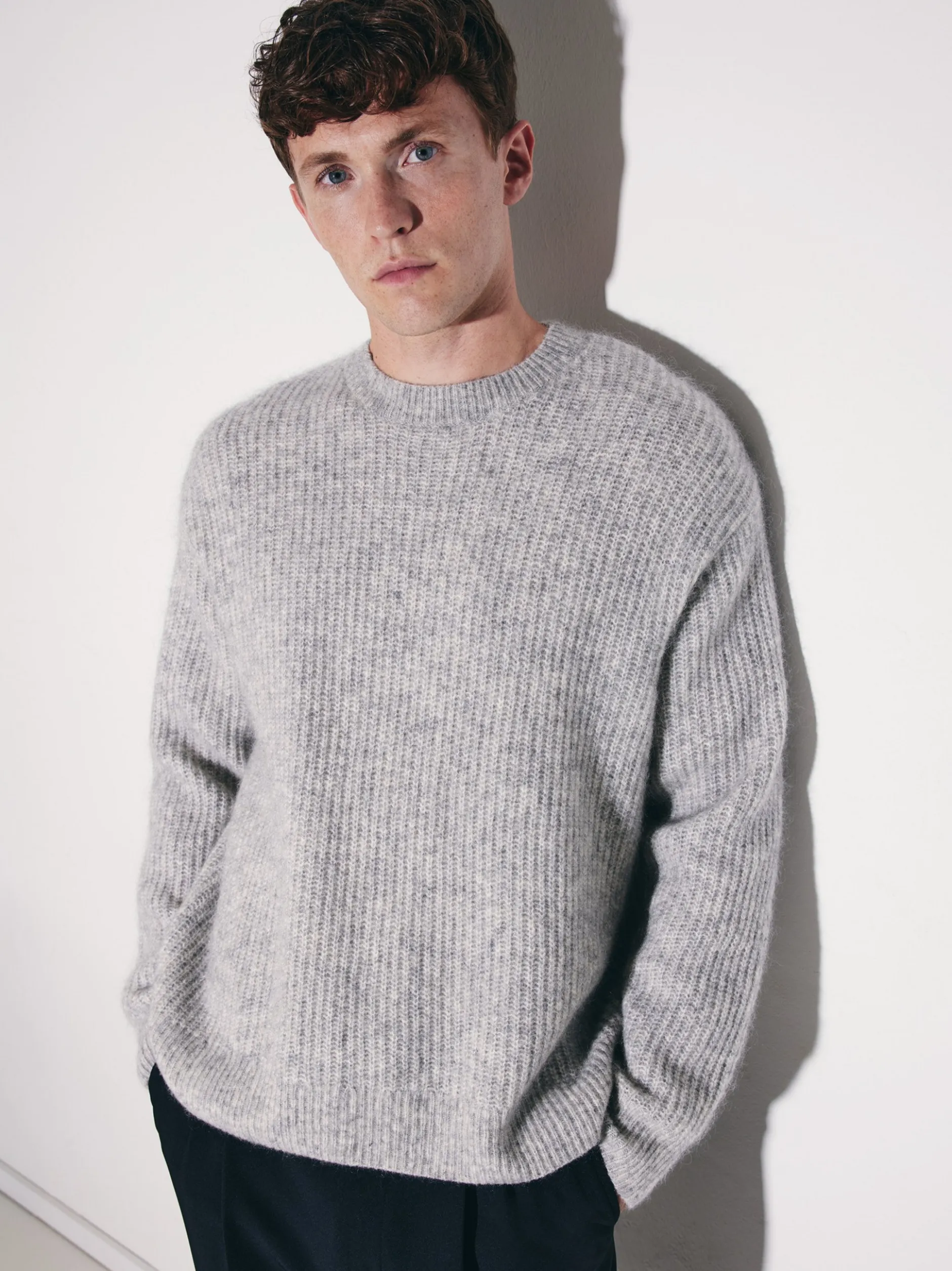 Studio Seidensticker Herren Pullover - Oversized Fit in grau
