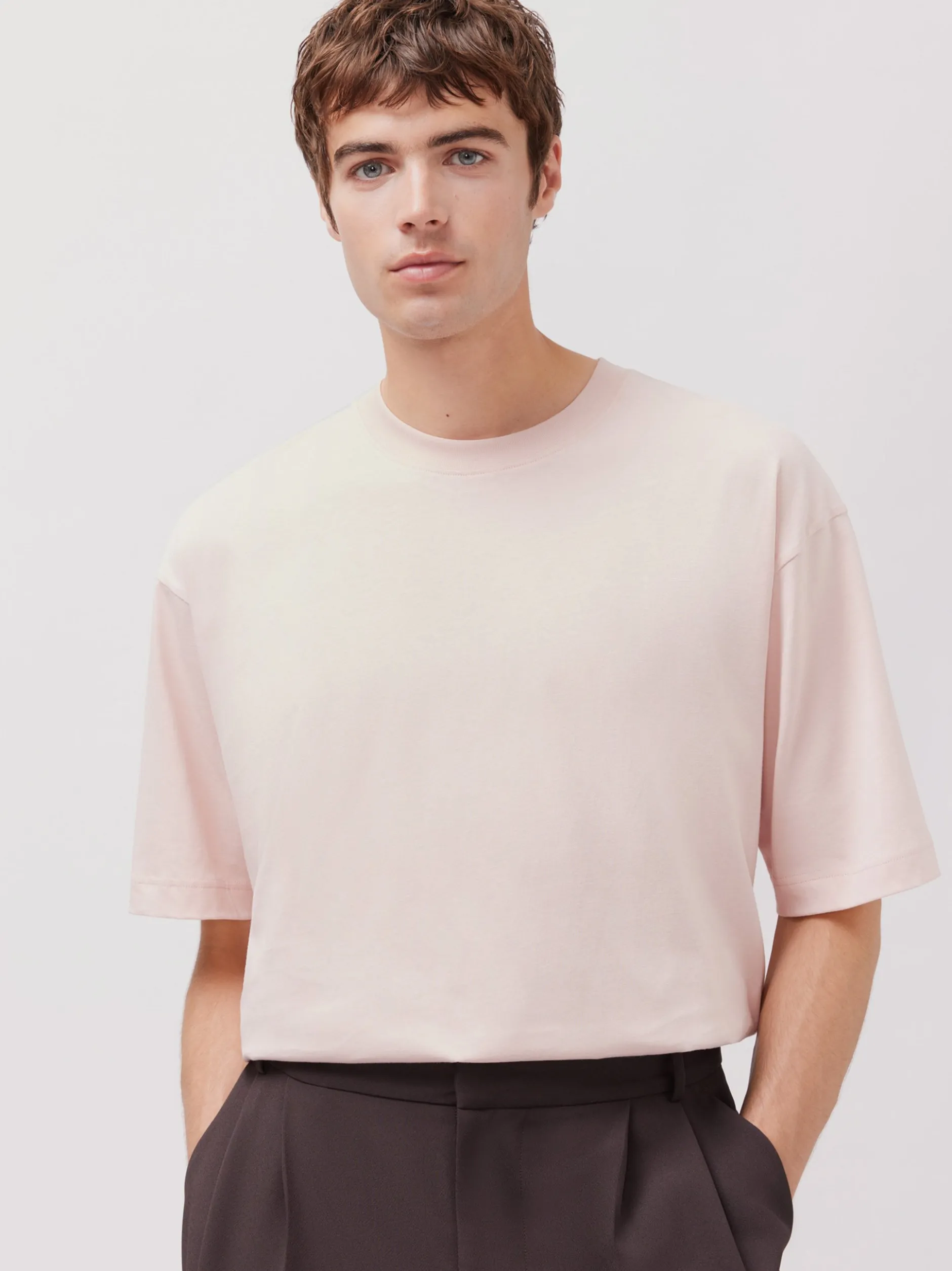 Studio Seidensticker Herren T-Shirt - Unisex - Oversized Fit in rosa