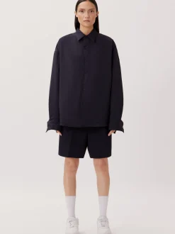 Studio Seidensticker Herren Casual Hemd - Unisex - Oversized Fit in blau