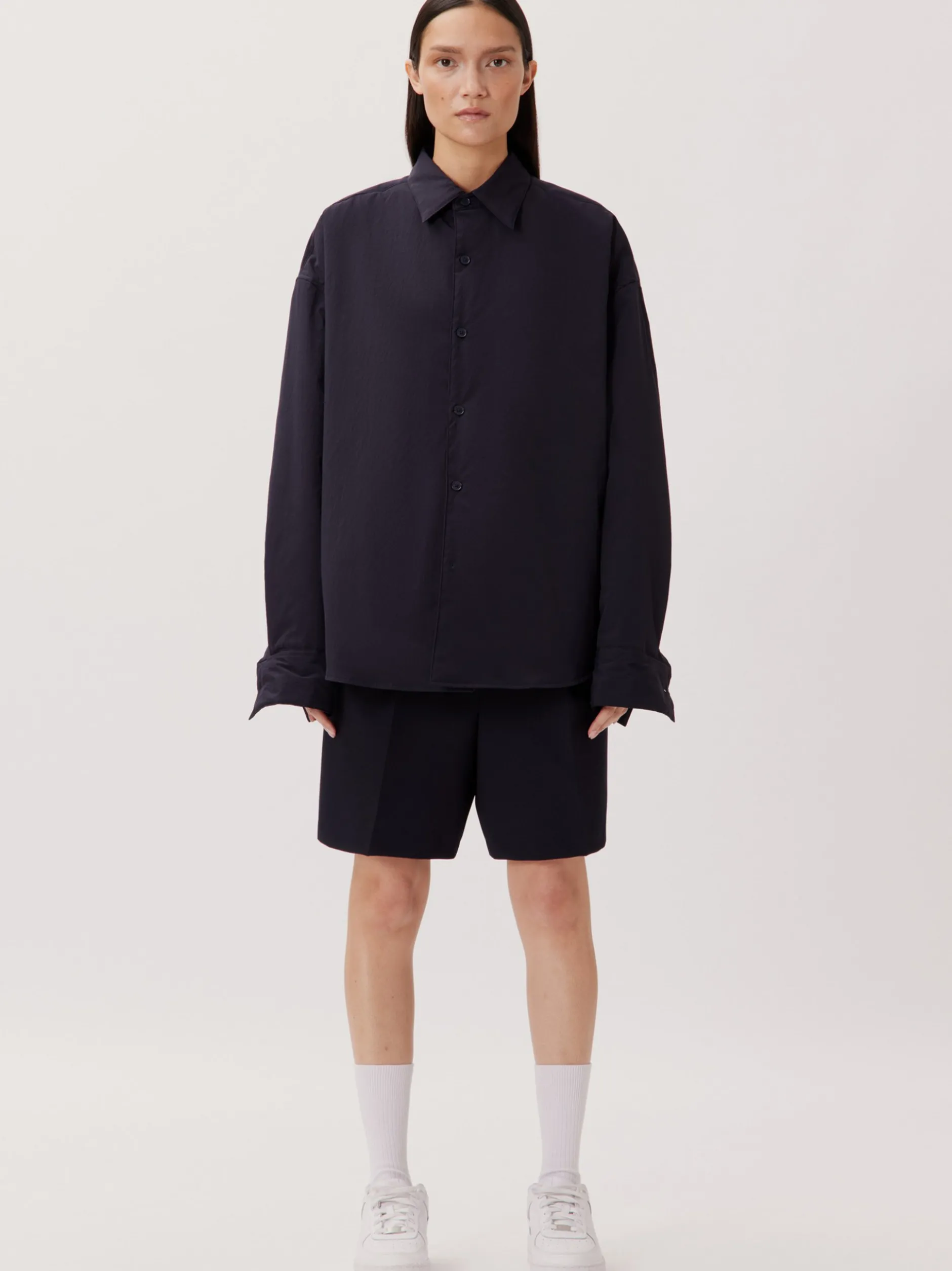 Studio Seidensticker Herren Casual Hemd - Unisex - Oversized Fit in blau
