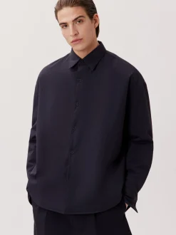 Studio Seidensticker Herren Casual Hemd - Unisex - Oversized Fit in blau
